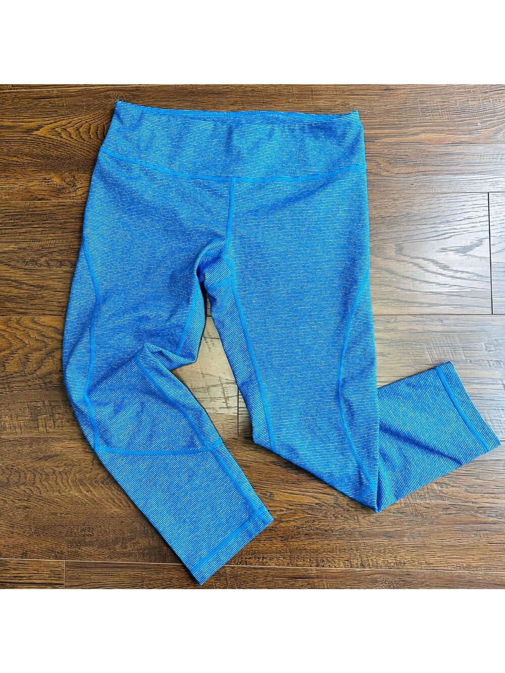 Zella Leggings WMNS SP Blue Heathered High Rise Stretch Athleisure Activewear